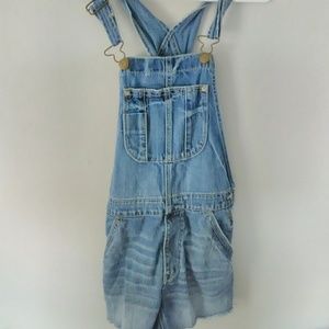 Abercrombie overall shorts